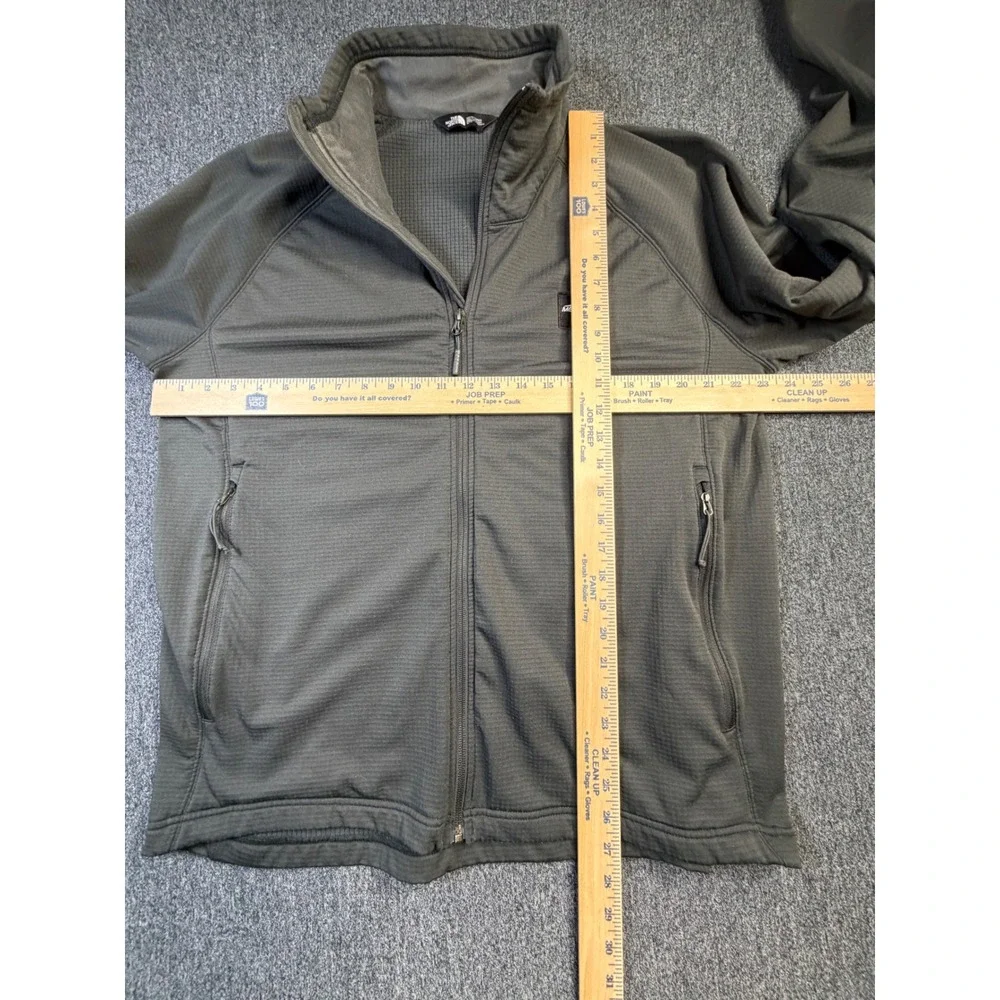 The North Face‎ Mens Skyline Full Zip Grid Fleece Jacket Grey XL NF0A47FD